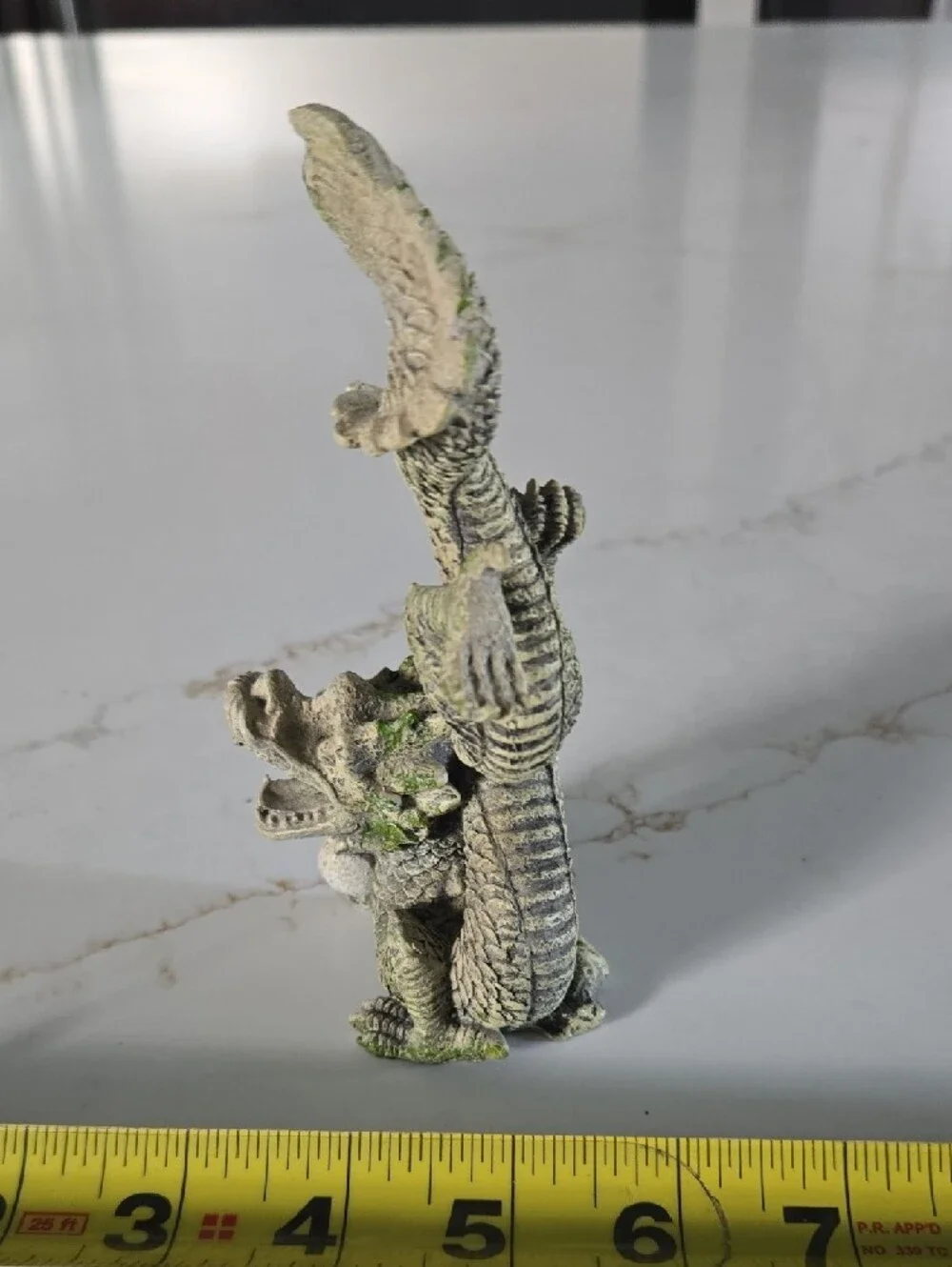 Source Unknown Dragon Terrarium Ornament - Beige with Green Accents